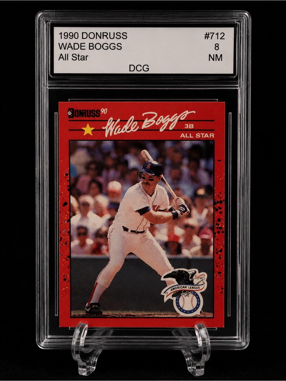 Topps Donruss Wade Boggs 1990 All Star Card - Boston Red Sox